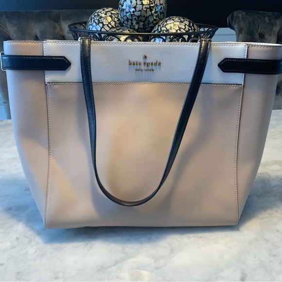 kate spade Bags Kate Spade New York Staci Colorblock Laptop Tote Warm Beige Multi Poshmark